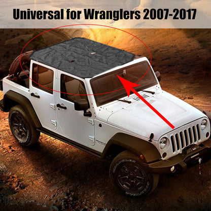 Sun Shade Bimini Bikini Top Shield for 4 Door 4Dr Jeep Wrangler JK JKU Unlimited