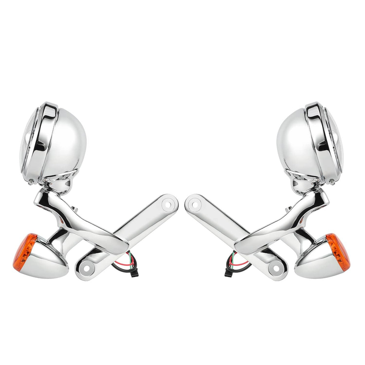 Solidspare For Harley CVO Street Electra Glide 4.5" LED Auxiliary Spotlight Passing LightS