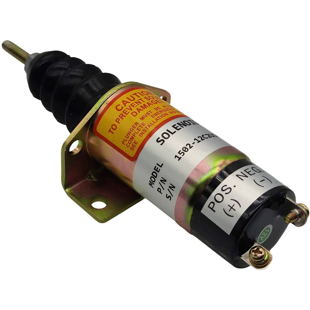 Solid Spare 12V Fuel Shut-Off Solenoid for Syncro-Start 1502-12C2U1B2S1A 240-22177 3003-3007