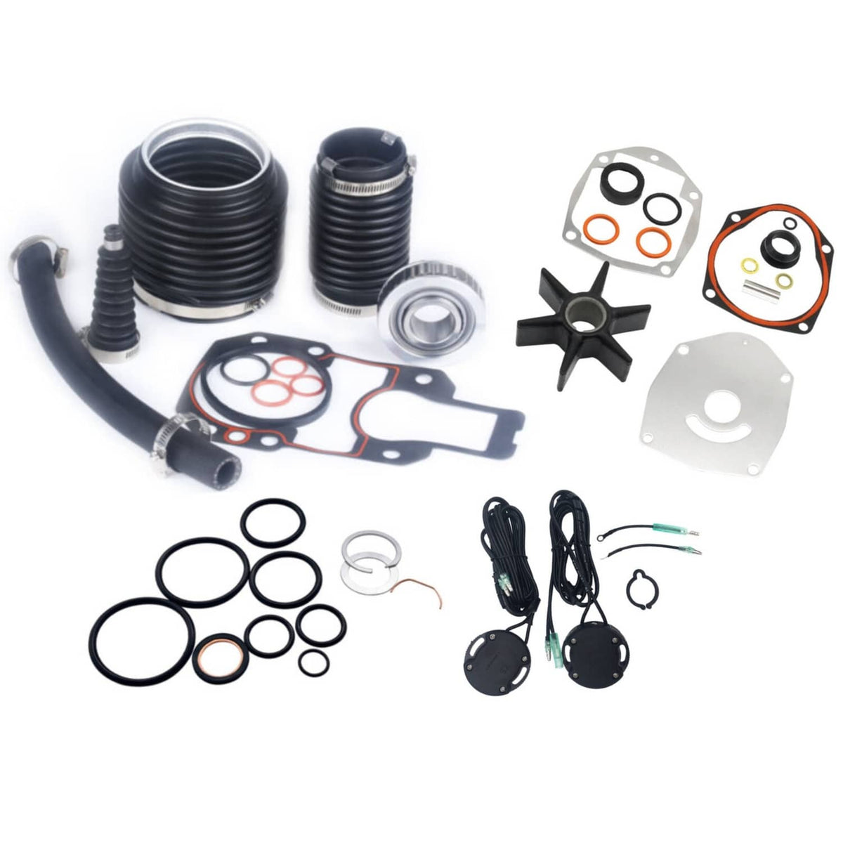 Solid Spare Seal Bellows Kit Fits MerCruiser Alpha one Gen 2 Transom 30-803099T 47-43026Q06