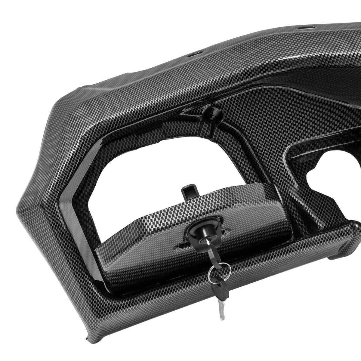 Solidspare For Yamaha Drive2 Drive 2 2017-up Golf Cart Carbon Fiber Style Dash Cover W/Keys