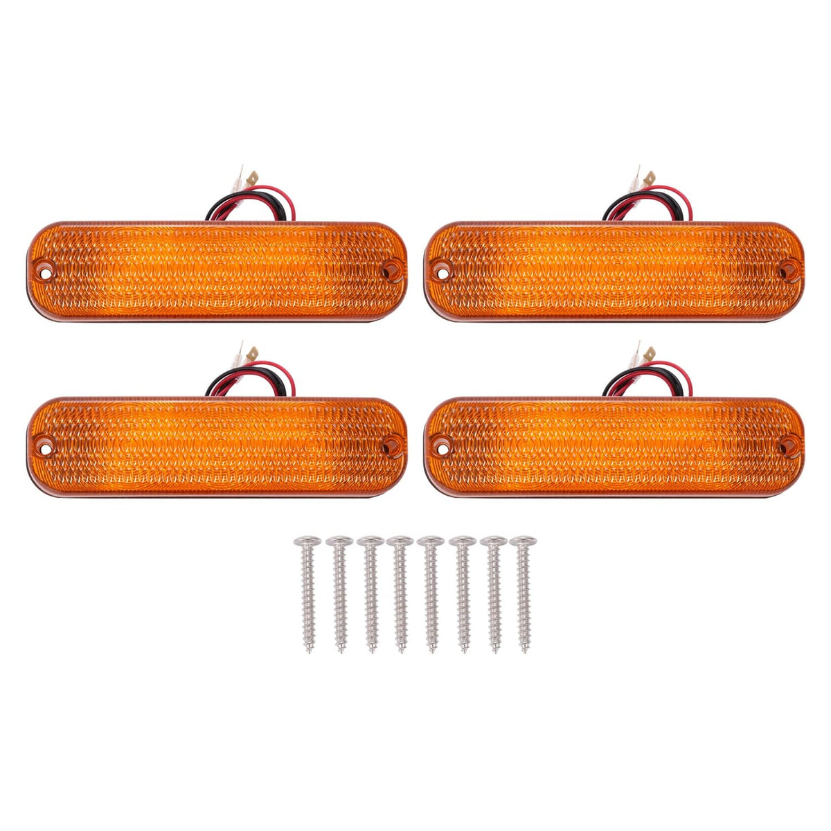 Solidspare 4 LED Amber Flashing Cab Lights For John Deere 30 Series 4030 4230 8450 #AR60250