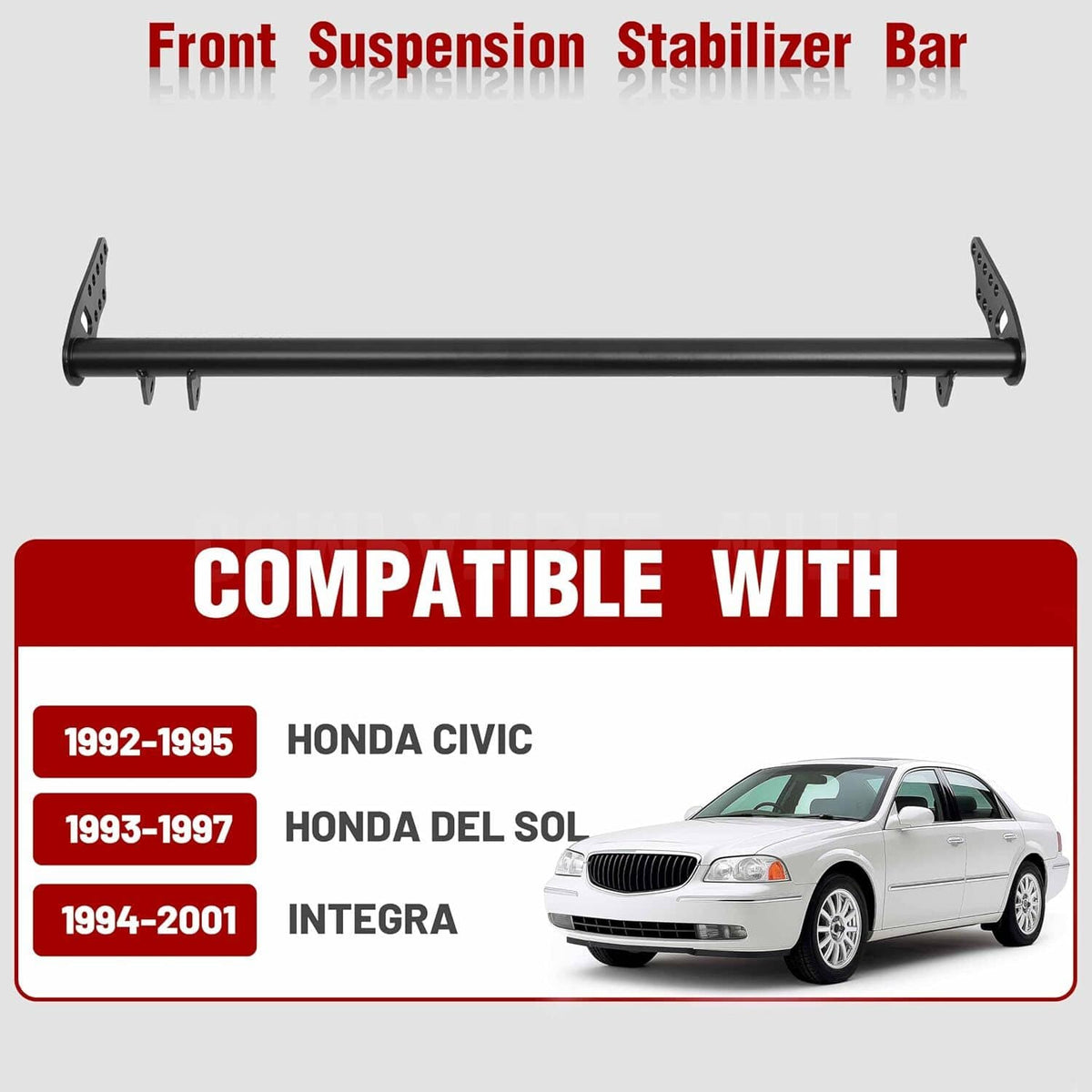 Solidspare New Front Traction Control Lower Tie Bar Kit For 92-01 Honda Civic Acura Integra