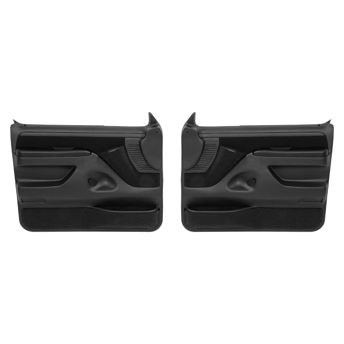 Solid Spare Inner Door Panels For Ford F150 F250 F350 92-97 /Bronco 92-96 Pair Black