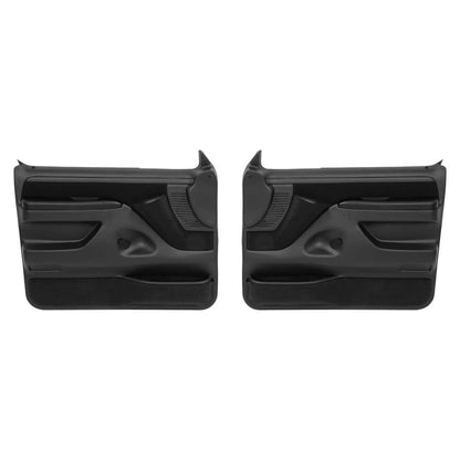 Solid Spare Inner Door Panels For Ford F150 F250 F350 92-97 /Bronco 92-96 Pair Black