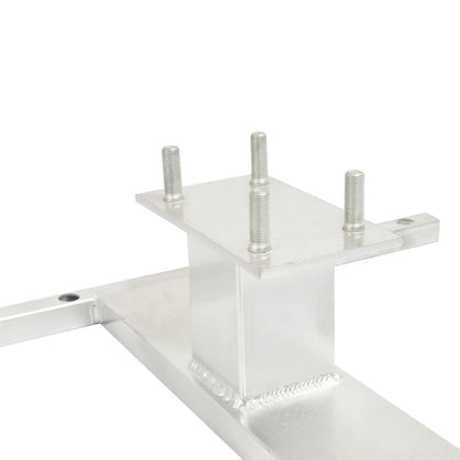 Solidspare Aluminum H-Mount Trailer Spare Tire Carrier For 6-Lug Wheels w/Mounting Hardware