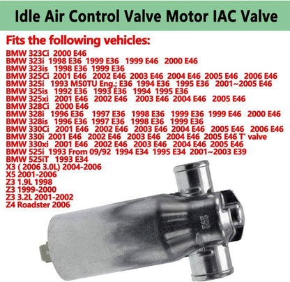 Solidspare Fuel Injection Idle Air Control Valve For BMW E53 E85 E83 E60 E39 E36 E46 Z4 Z3