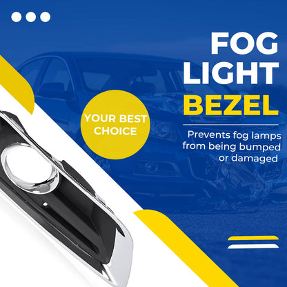 Solid Spare For Chevy Malibu 2013-2016 Fog Lights Bumper Lamps w/ Black Bezel Molding Wiring