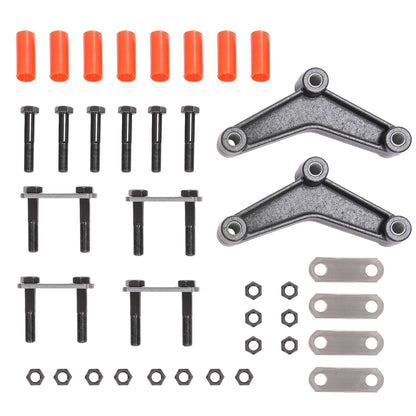 Solidspare Springs Tandem For 1 3/4" wide Leaf Springs Trailer Axle Suspension Shackle Kit