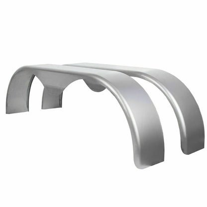 Solidspare 2PC Tandem Axle Trailer Fenders Teardrop Round For 13" 14" 15" Enclosed Trailers