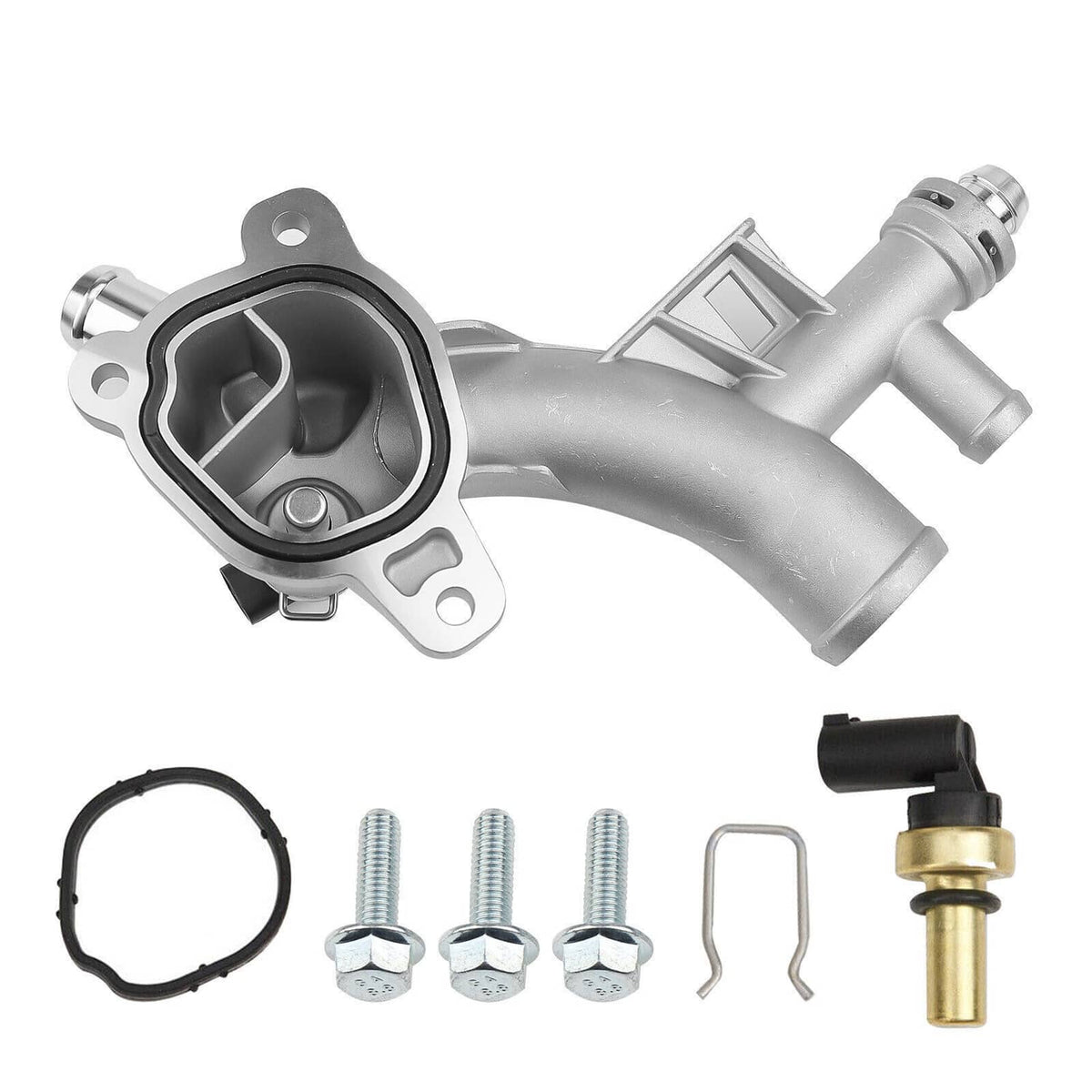 Solidspare Coolant Thermostat Housing Water Outlet For Chevy Cruze Sonic Trax1.4L 25193922