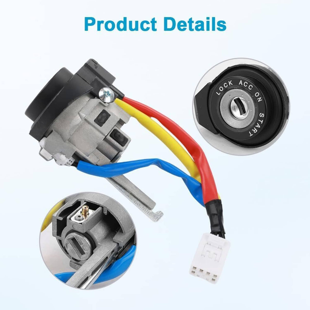 Solidspare Ignition Lock Cylinder Switch w/2 Keys for 2015-2017 Hyundai Sonata 81900-C1B00