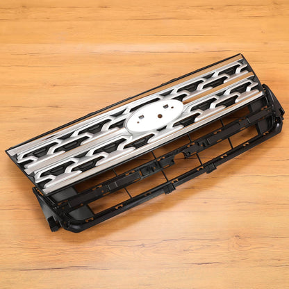 Solid Spare For Ford Explorer 2018 2019 Front Bumper Grill Upper Grille ABS Painted Chrome