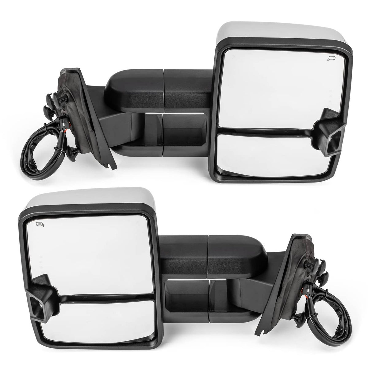 Solidspare Manual Folding Heated Signal LED Tow Mirrors For 2014-2018 Silverado Sierra 1500