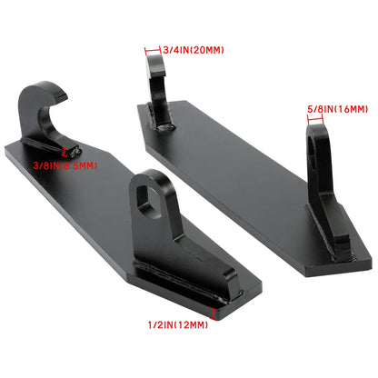 2pc Mounting Weld On Bracket for Sod Installer Tree Boom Jib Hoist Attachment