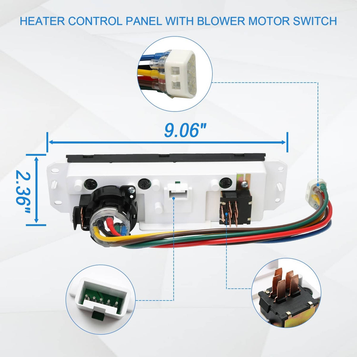 Solidspare A/C Heater Control Panel Switch For Jeep Wrangler TJ 1999-2004 Blower 55037473AB