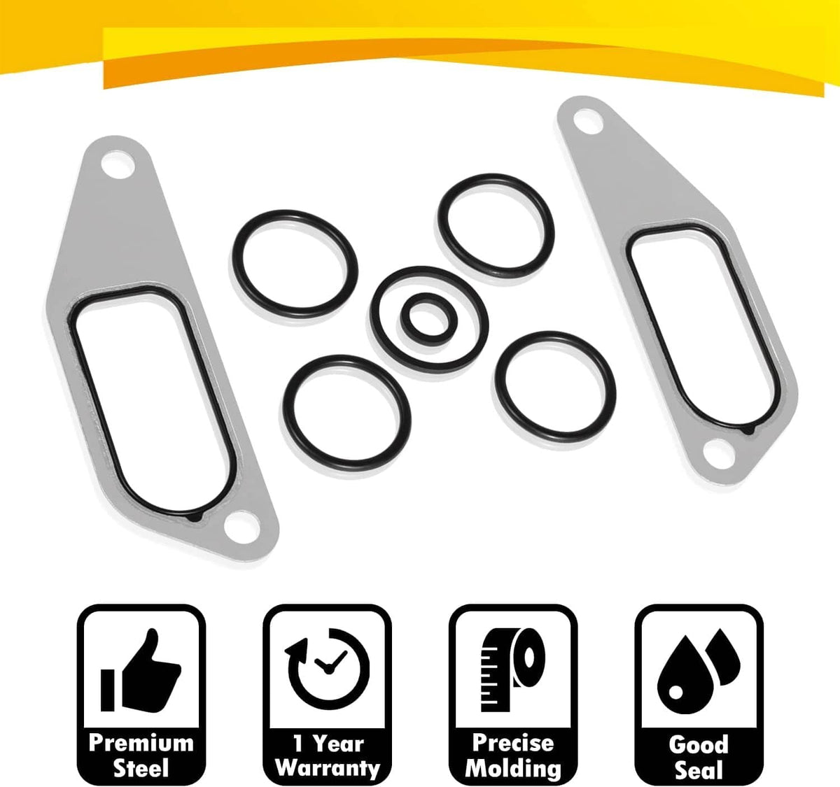 Solid Spare 431327 Oil Cooler Mounting Kit Gasket O-Rings for DT466 DT360 Engine #675513C1