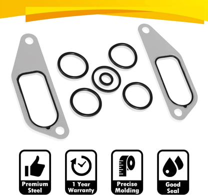 Solid Spare 431327 Oil Cooler Mounting Kit Gasket O-Rings for DT466 DT360 Engine #675513C1