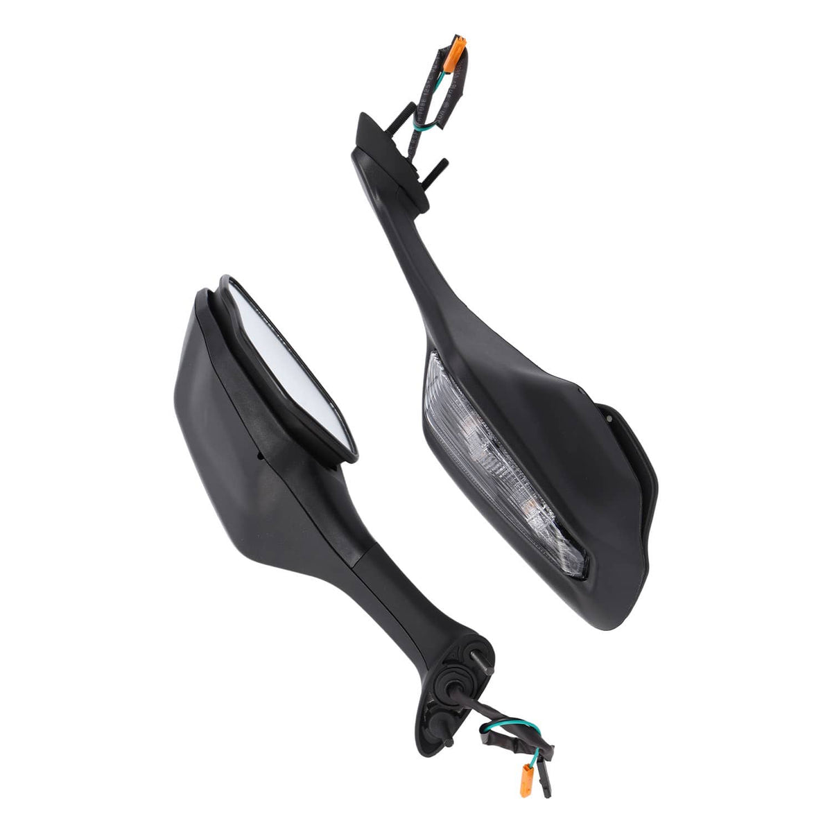 Solidspare Motorcycle Side Mirrors w/ LED Turn Signal Fit For 2017-2025 Honda CBR1000RR