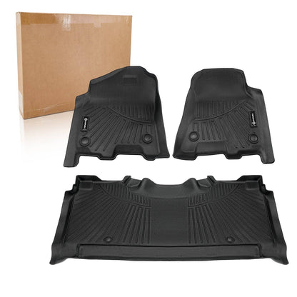 Solidspare Floor Mats Set For Dodge Ram 1500 Crew Cab 2019-2026 TPE Floor Liner Car Mats
