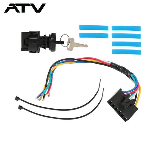 Solidspare Ignition Key Switch & Pigtail Harness for Polaris Magnum 325 330 500 2002-2006