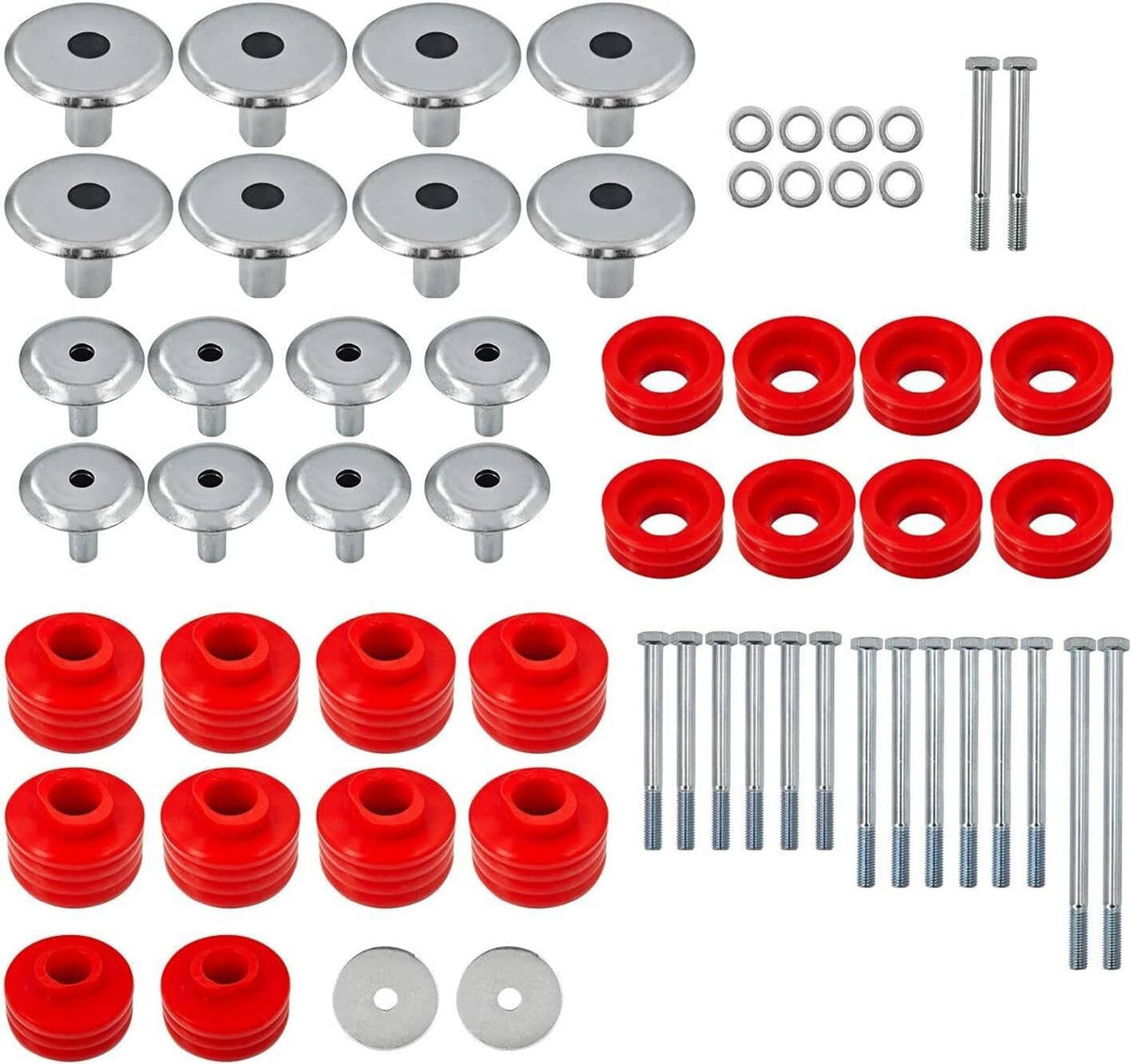 Solidspare Body Cab Mount Bushings Kit for 1999-2007 Ford F250 F350 Super Duty KF04058BK