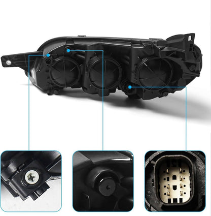 Solidspare Pair Left+Right Halogen Headlights For 2023-2026 Dodge Ram Promaster 1500 2500