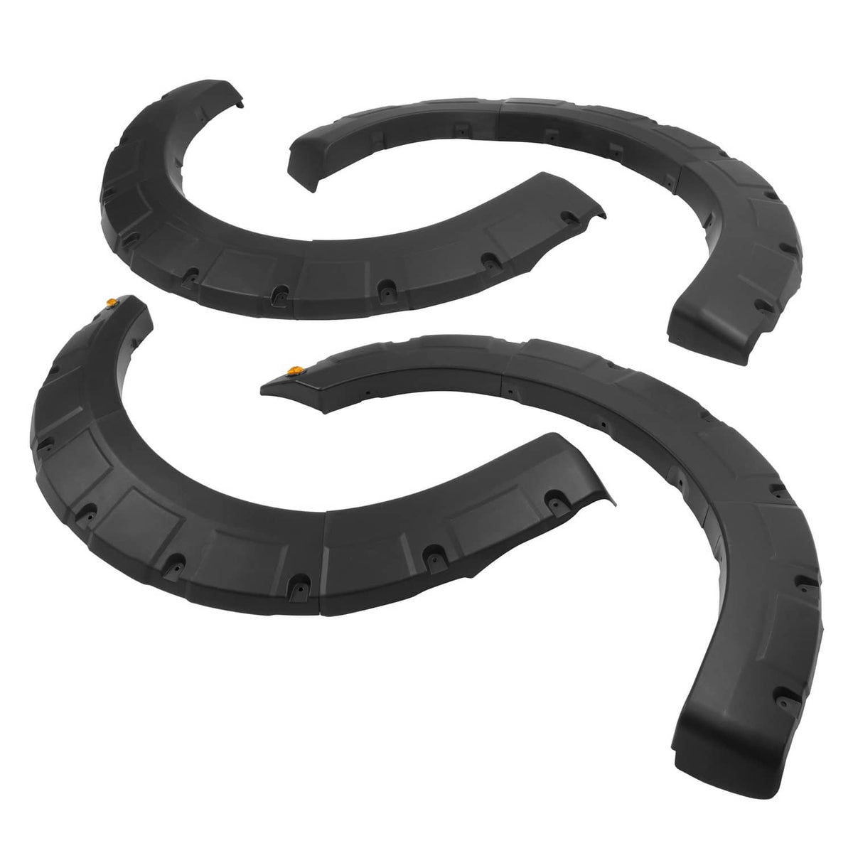 Solid Spare Pocket Rivet Fender Flares Kit Textured For 2018-2020 Ford F150 F-150 Plastic