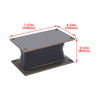 Solidspare 4PC Rubber Isolator Shock Mount For Stanley Bobcat Hydraulic Vibratory Compactor
