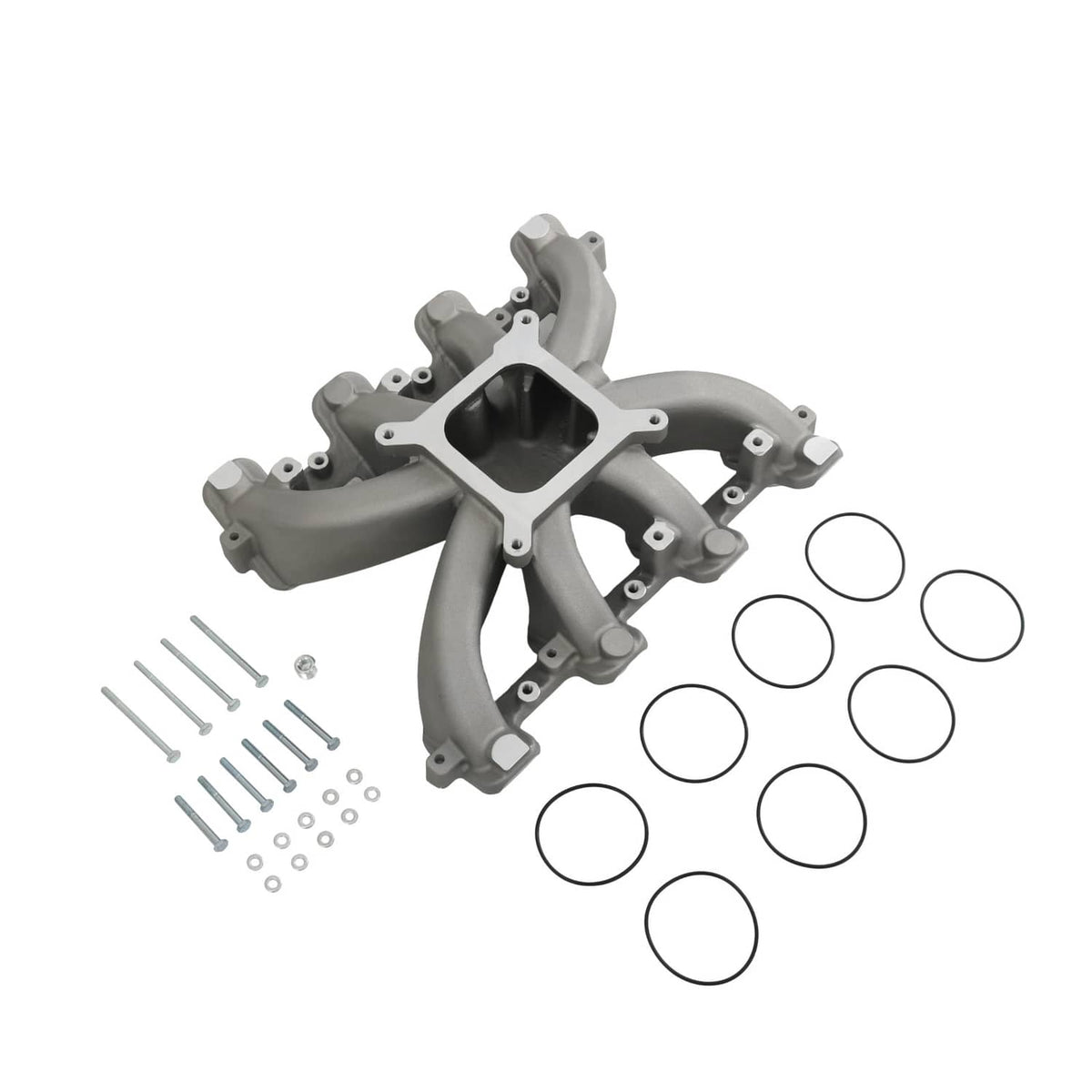 Solidspare Intake Manifold w/ Gasket Single Plane Mid-Rise For GM LS1 LS2 LS6 2500-7000