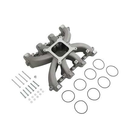 Solidspare Intake Manifold w/ Gasket Single Plane Mid-Rise For GM LS1 LS2 LS6 2500-7000