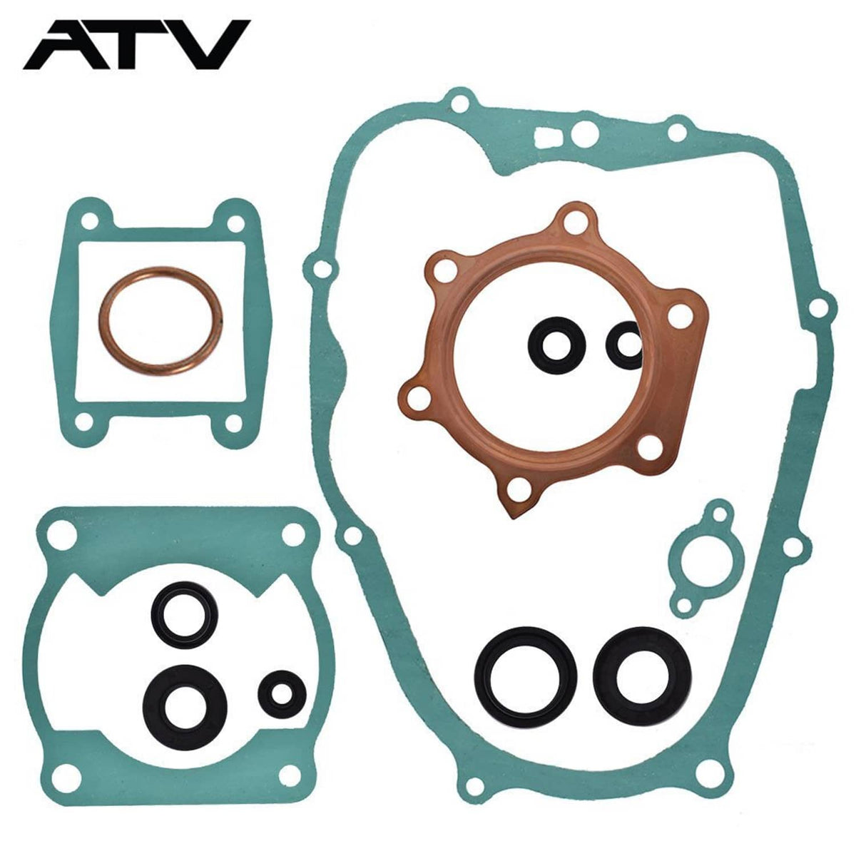Solidspare Engine Gasket kit Set with Oil Seals for Yamaha Blaster 200 YFS200 1988-2006