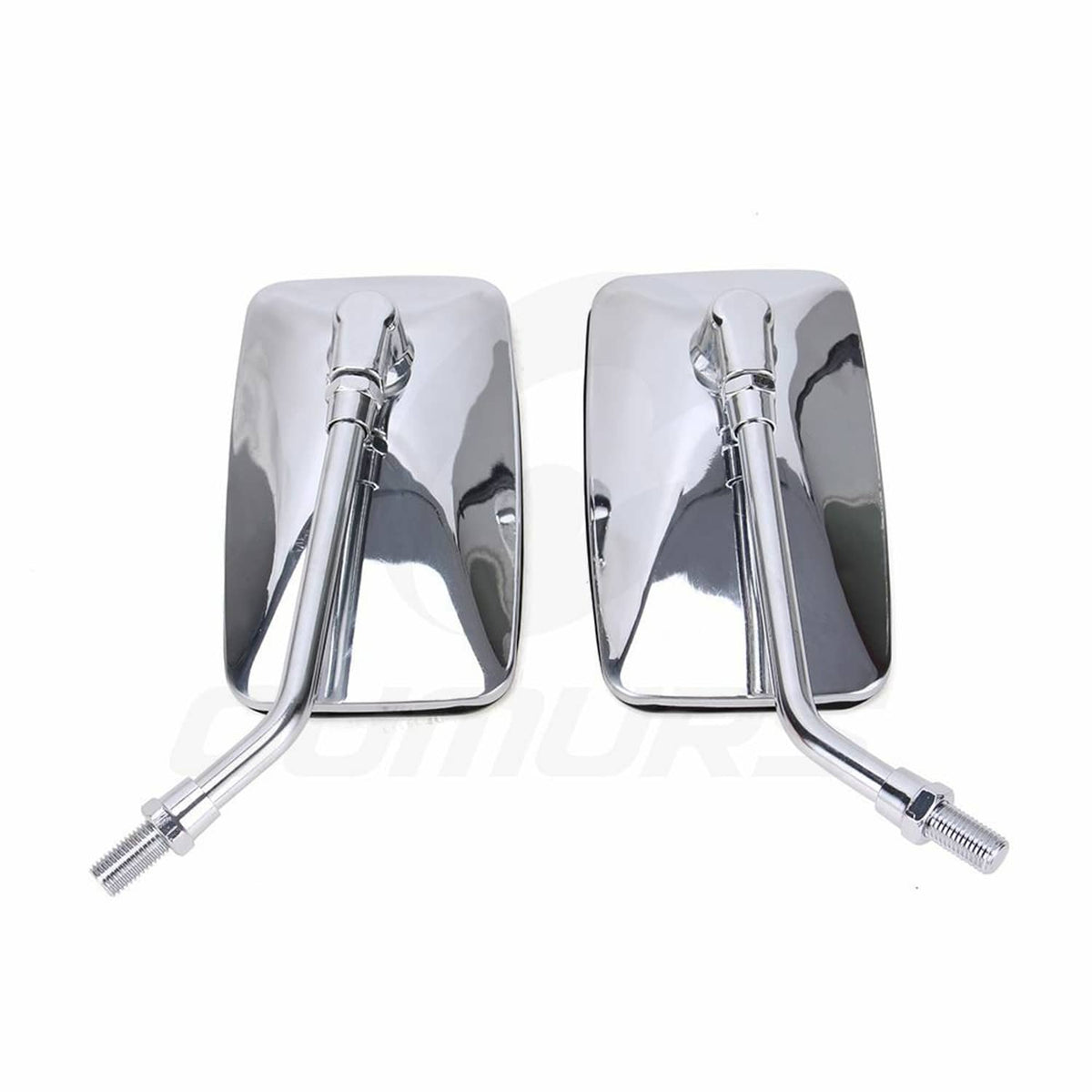 Solidspare Chrome Rectangle Rearview Side Mirrors For Honda Magna 250 VF 750C 500C 1000 US