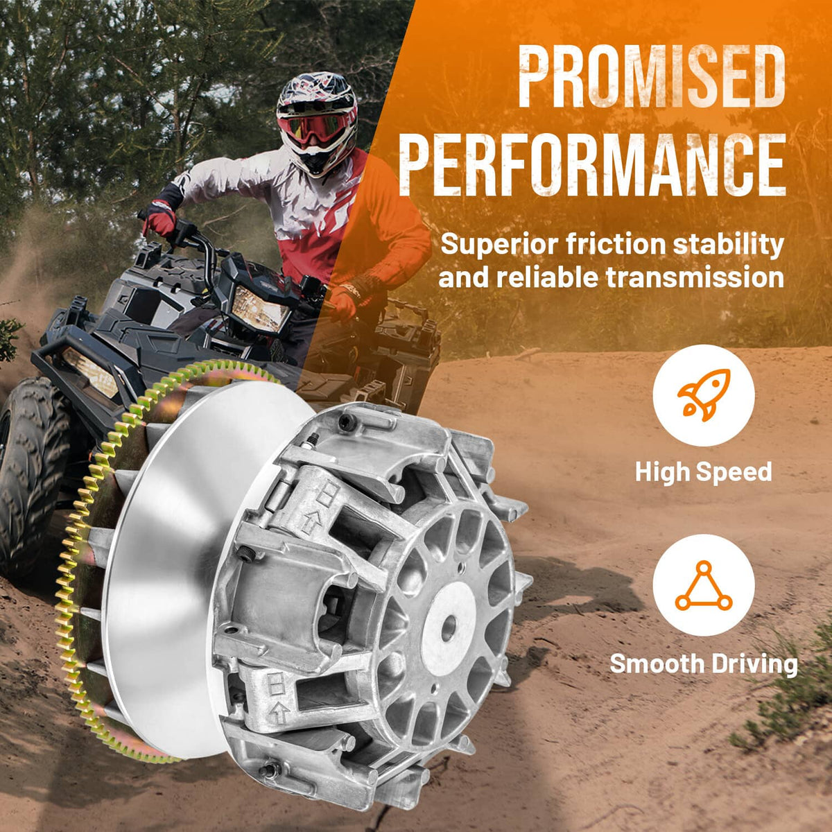 Solidspare PRIMARY DRIVE CLUTCH FOR CAN AM Bombardier OUTLANDER 330 400 450 MAX 2002-2023