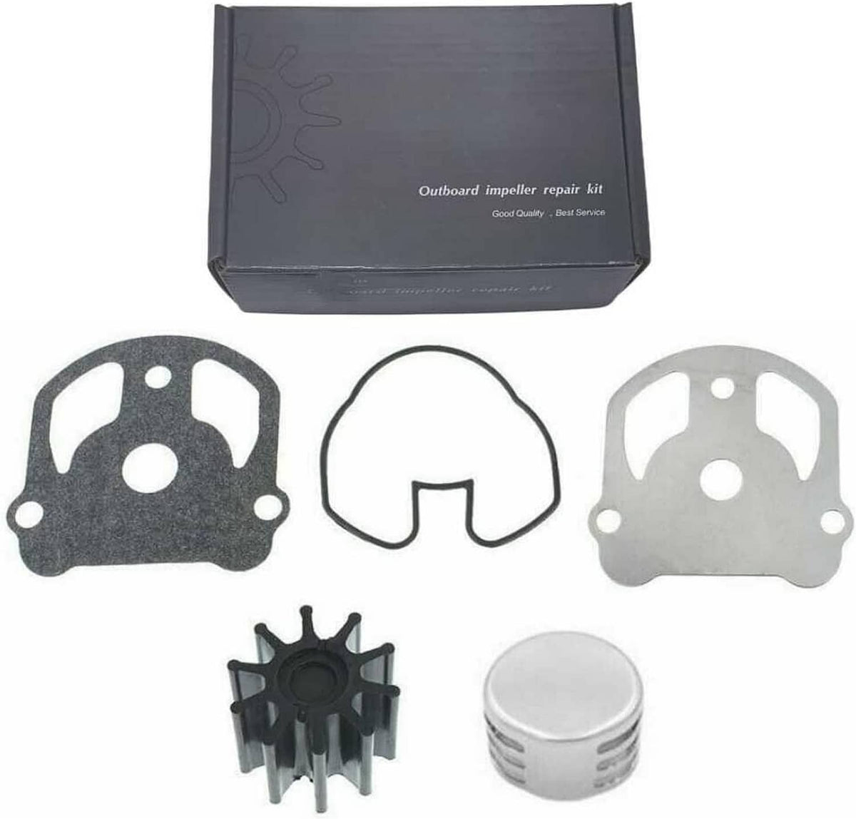 Solid Spare 984461 OMC Cobra Water Pump Impeller Kit for 2.3 2.5 3.0 4.3 5.0 5.7 5.8 7.5 L