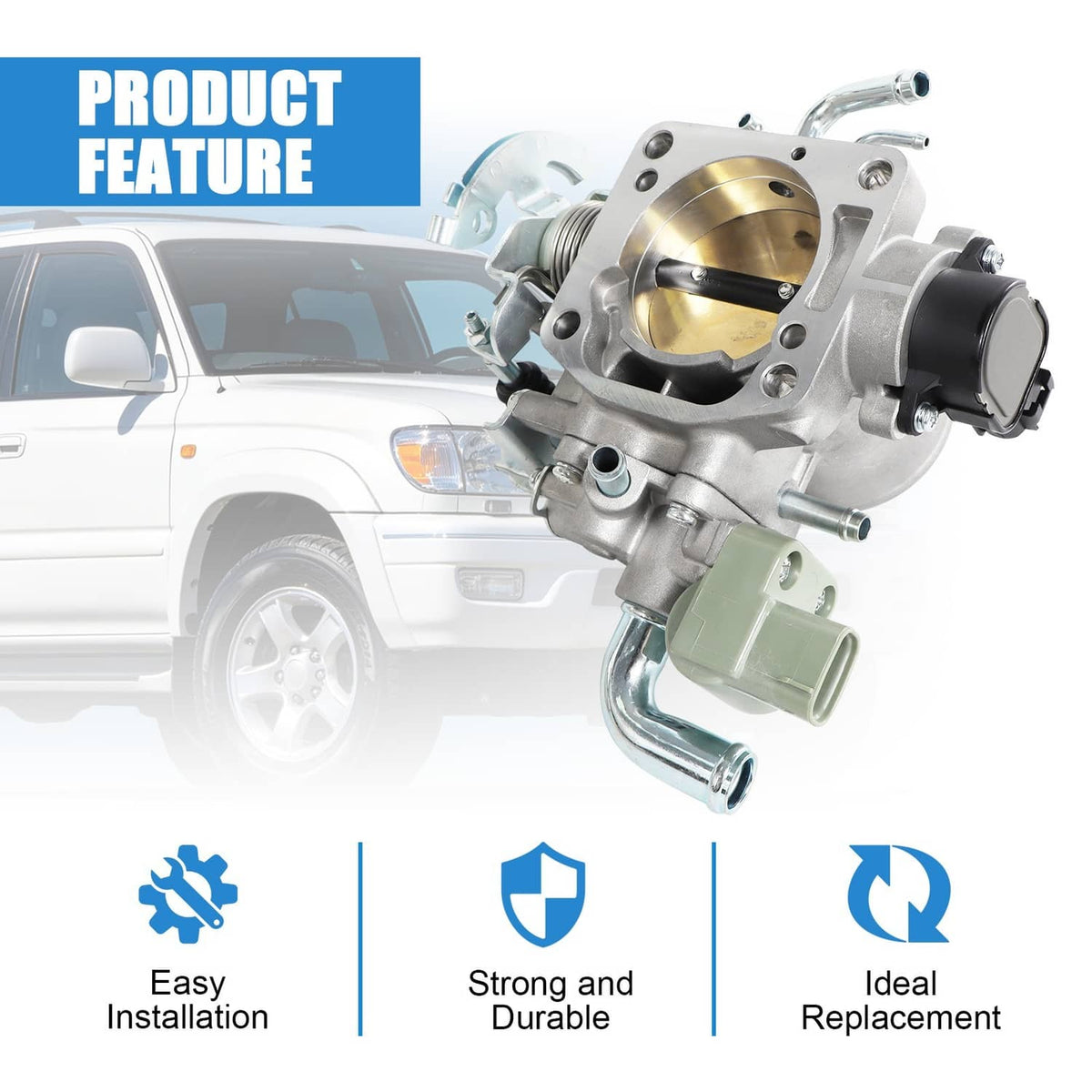 Solidspare Fuel Throttle Body Valve 22210-75210 For 1997-2004 Toyota 4Runner 2.4L 2.7L