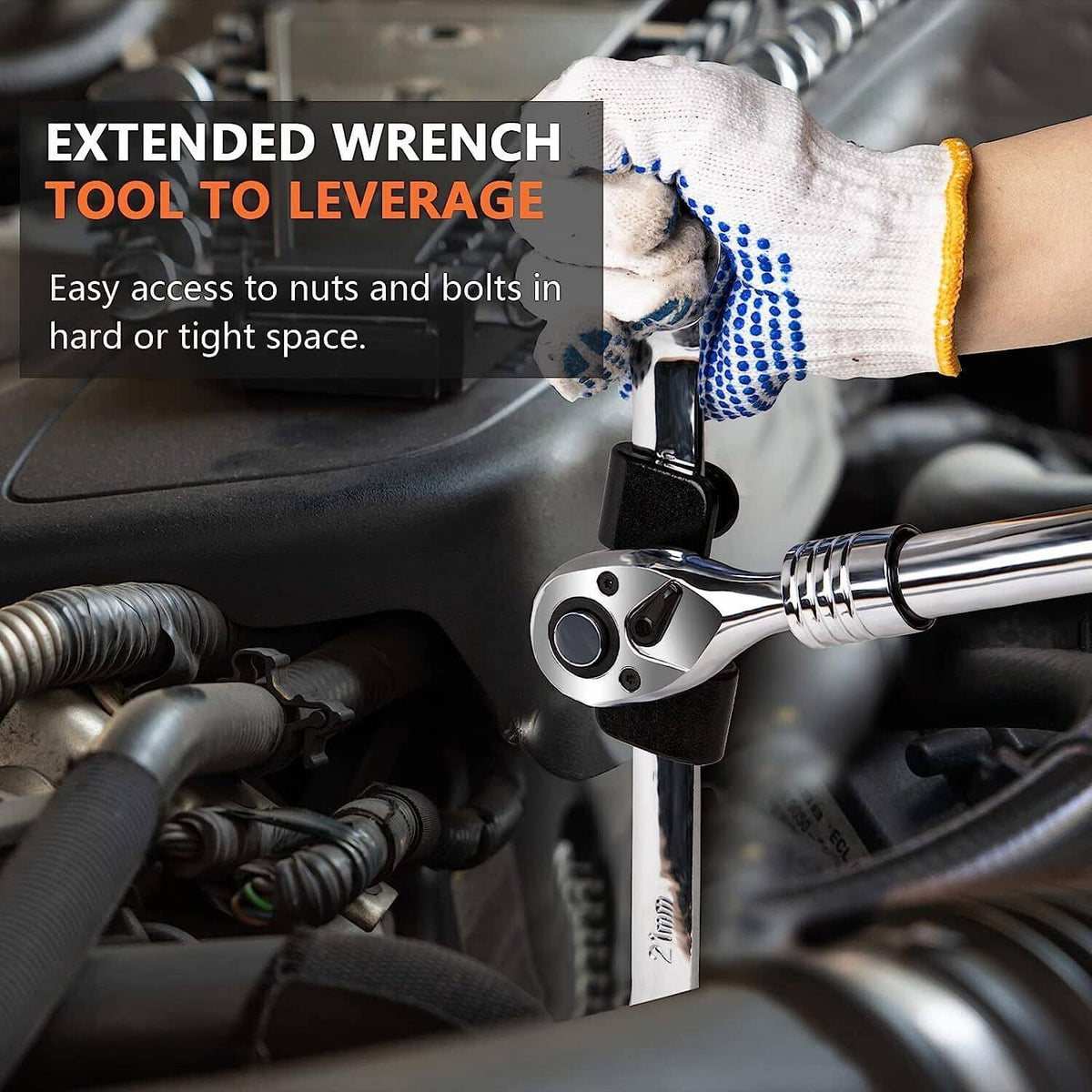 Solidspare For 1/2 Inch Drive Wrench Extend More Leverage Universal Wrench Extender Adapto