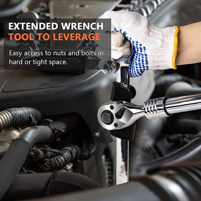 Solidspare For 1/2 Inch Drive Wrench Extend More Leverage Universal Wrench Extender Adapto
