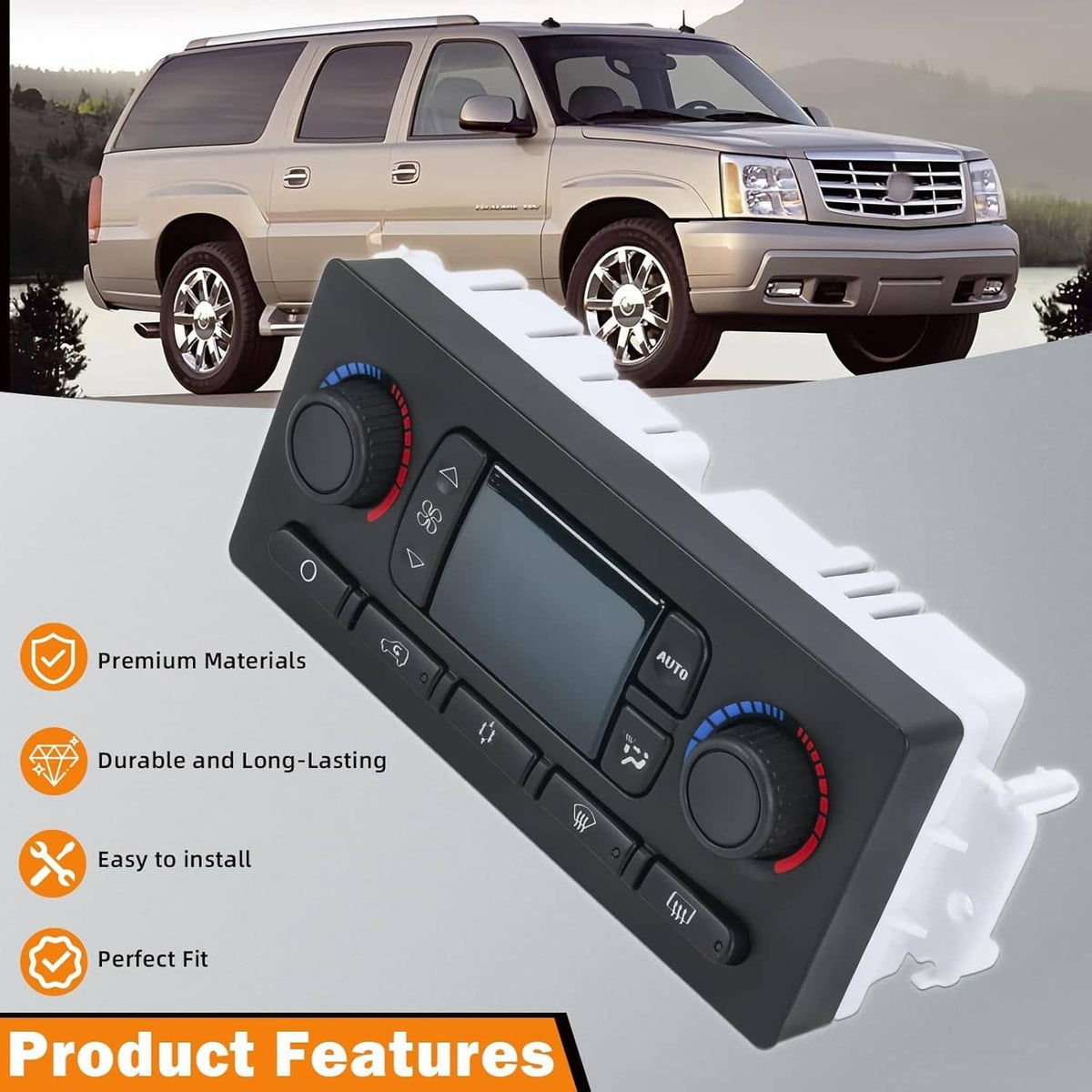 Solidspare New AC Heater Climate Control Module 599-009 For Chevy GMC Improved Design 03-07