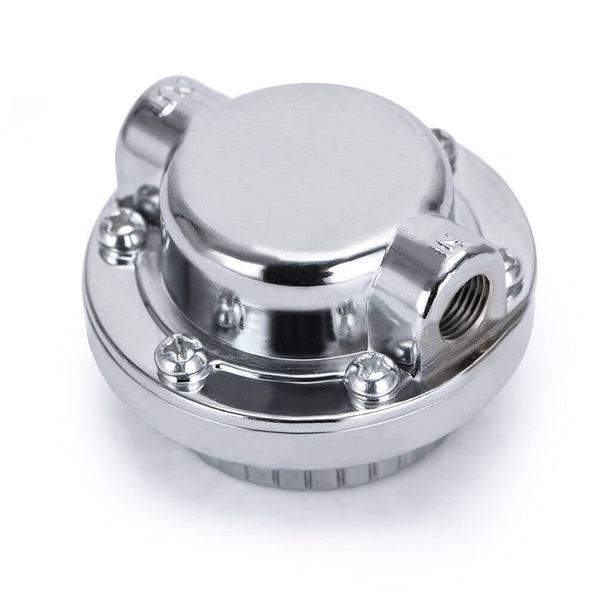 Solidspare 1-6 PSI Universal Adjustable Fuel Pressure Regulator Kit For Carburetor Engine