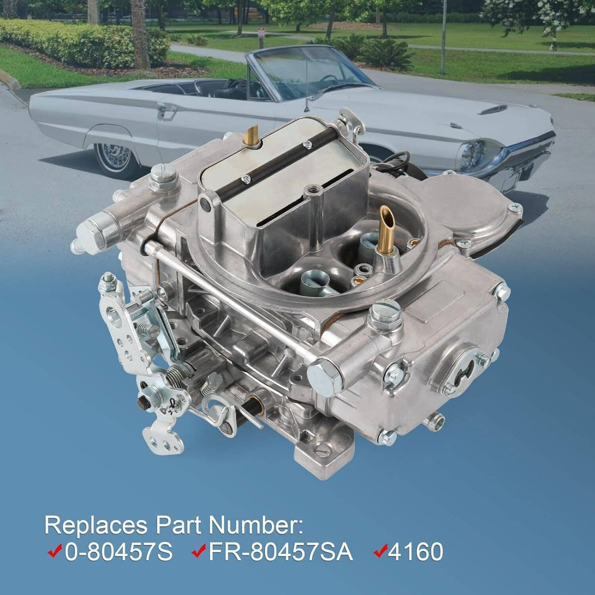 Solidspare 0-80457S For Holley 4160 Performance 600 CFM 4 Barrel Carburetor Street Warrior