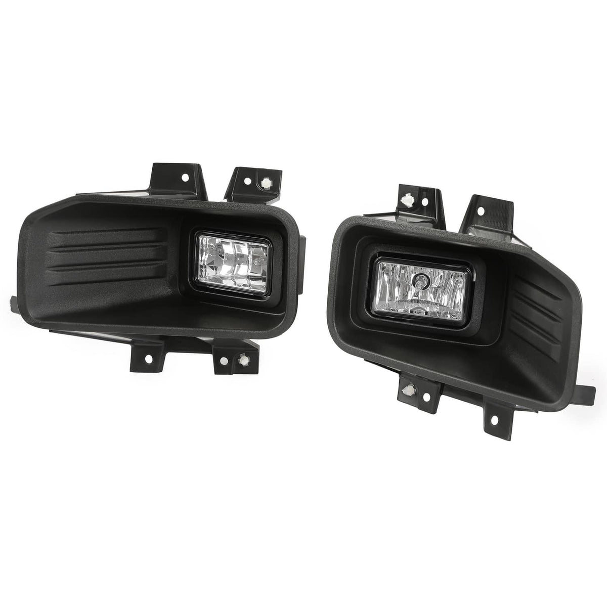 Solid Spare Clear Lens Halogen Fog Lights Lamps Set Pair For Ford F-150 F150 2018-2020