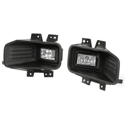Solid Spare Clear Lens Halogen Fog Lights Lamps Set Pair For Ford F-150 F150 2018-2020