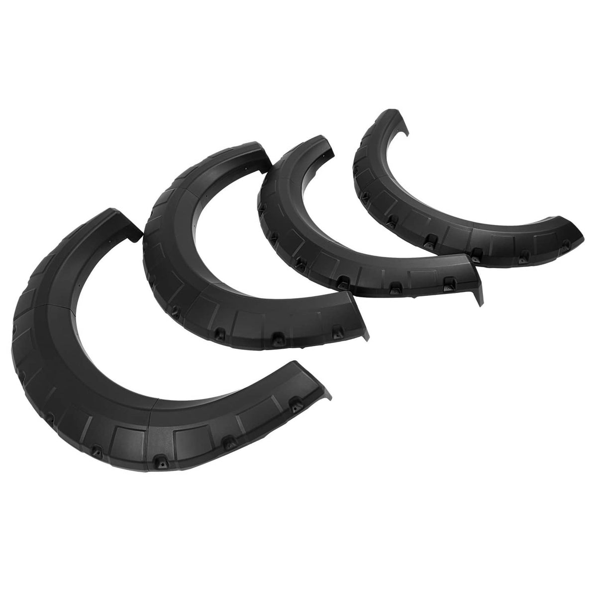 Solid Spare [4PCS] Pocket Riveted Wheel Fender Flare For 2009-2014 Ford F150 F-150 Styleside
