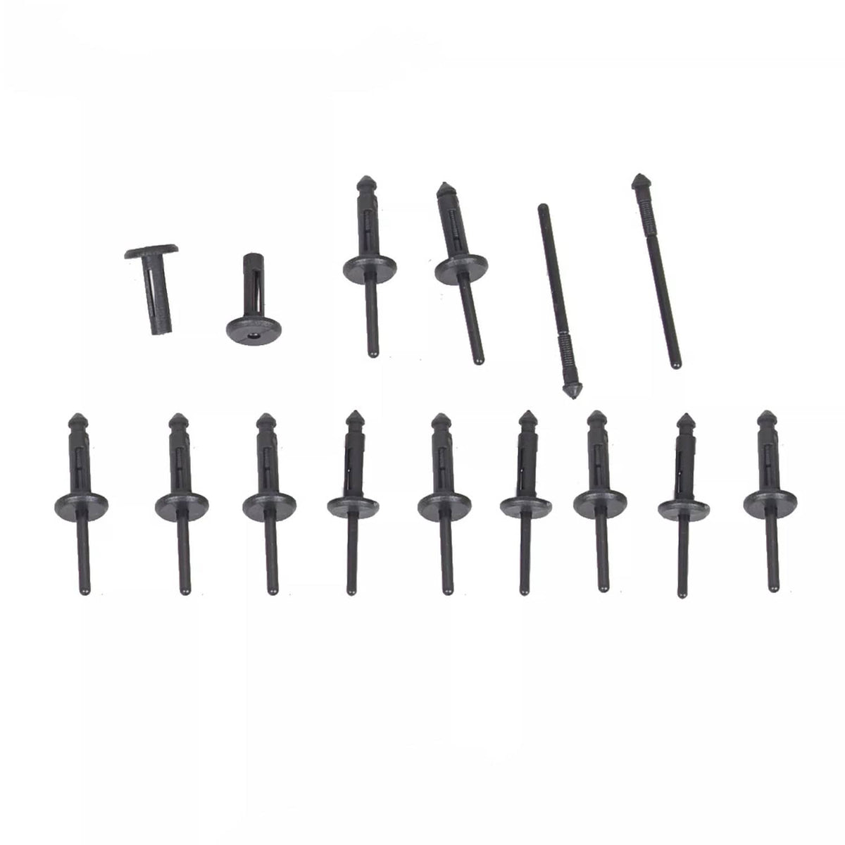 Solid Spare For 2008-2022 Dodge Challenger Engine Hood Bumper Weatherstrip Seal w/ 12*Rivet