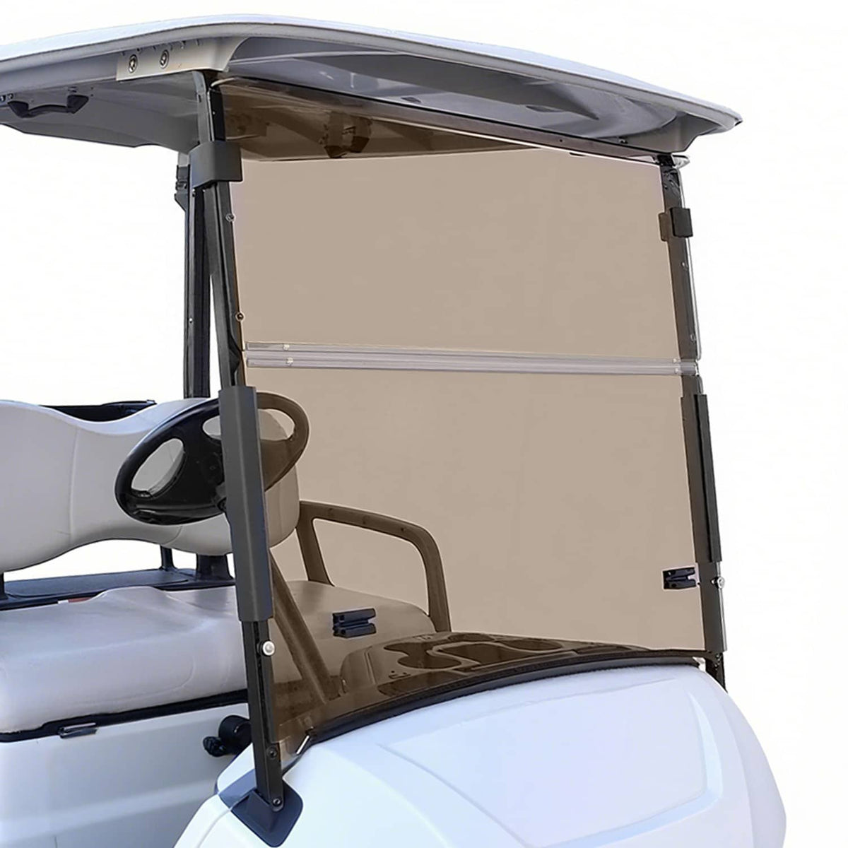 Solidspare Golf Cart Tinted Folding Down Windshield For Yamaha Drive 2 Drive2 2017-UP