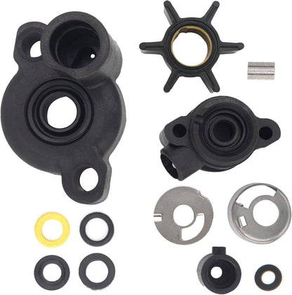 Solid Spare 0.438" Water Pump Rebuild Kit for 4 4.5 6 7.5 9.8 89980T1 89980Q1 92970A5 Marine