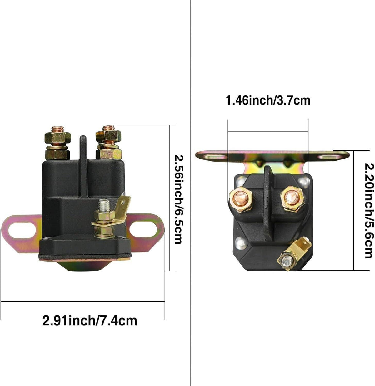 Solidspare New Lawn Mower Starter Solenoid Compatible for Trombe 030817 8321211210