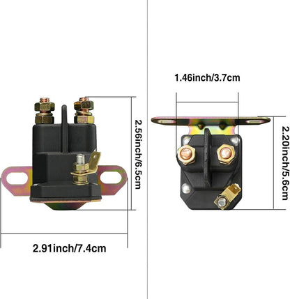 Solidspare New Lawn Mower Starter Solenoid Compatible for Trombe 030817 8321211210