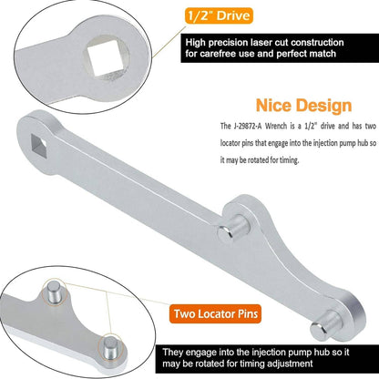 Solid Spare 6.5L Diesel Injection Pump Adjustment Wrench For GM C/K G/P J-29872-A, J-29872